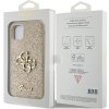 Guess GUHCN61HG4SGD iPhone 11 / Xr 6.1 złoty/gold hardcase Glitter Script Big 4G